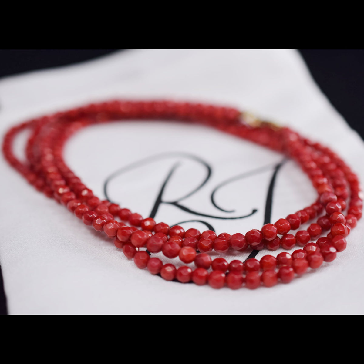 Vintage 50cm Red Coral Faceted Rondelle Double Strand Necklace - Regarde  Jewellers