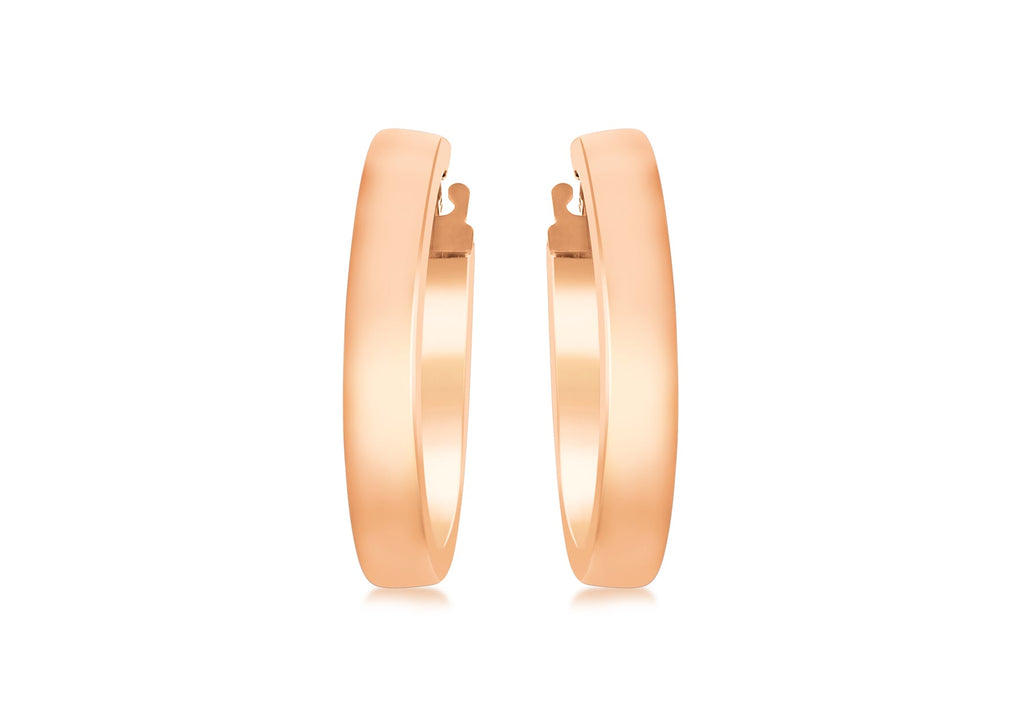 Rose Gold Hoop Earrings