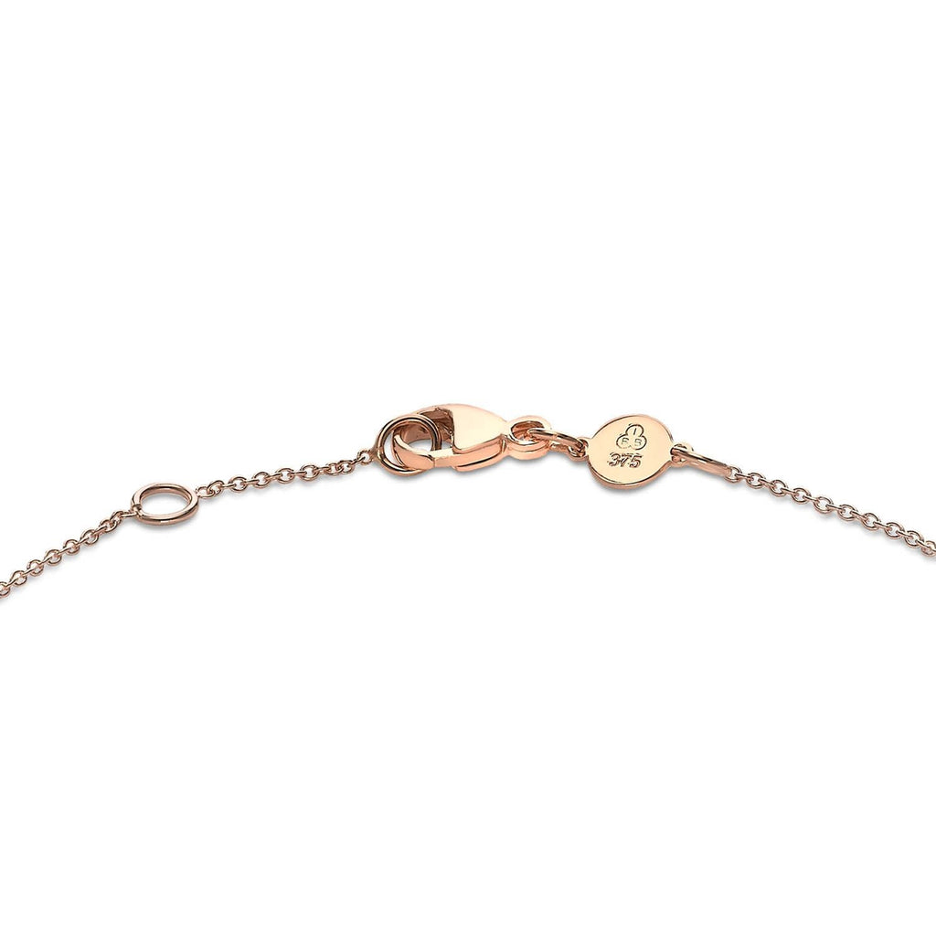 9ct Rose Gold 10mm Disc Adjustable Bracelet 18cm-19cm - Regarde Jewellers