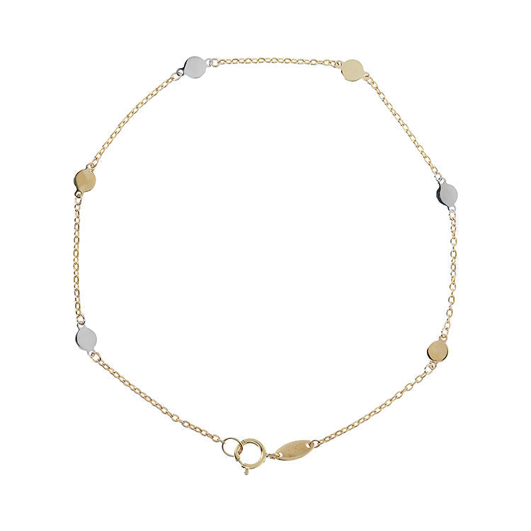 9K Gold Disc Necklace