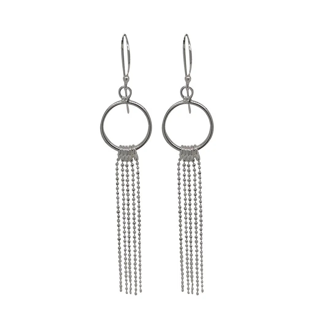 Circle Tassel Earrings - Regarde Jewellers