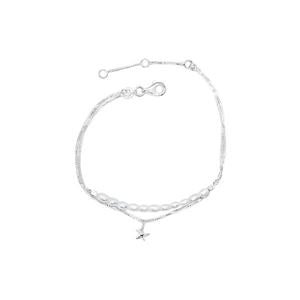 Double Chain Freshwater Pearl Bracelet with Starfish Charm - Regarde Jewellers