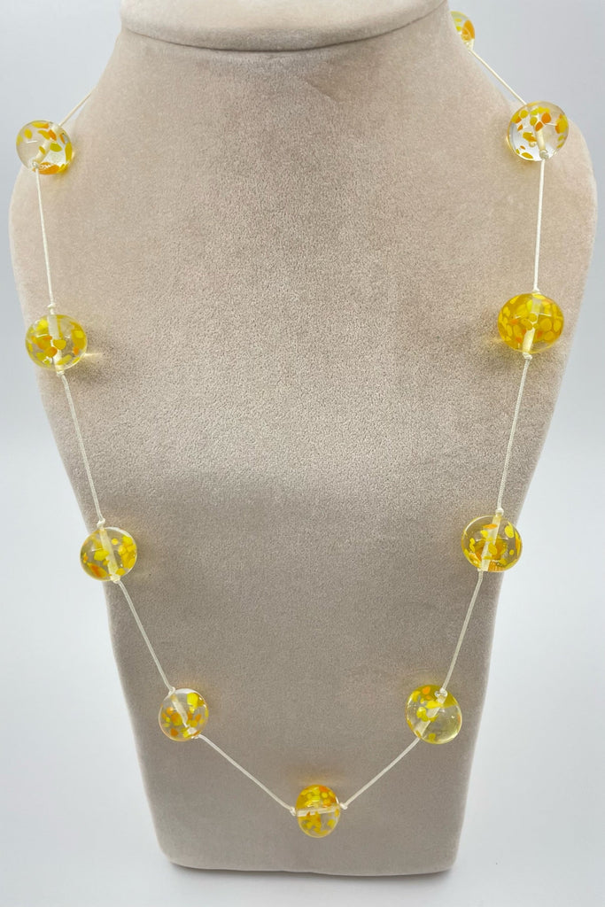 Sunshine Yellow Beaded Statement Necklace - Regarde Jewellers